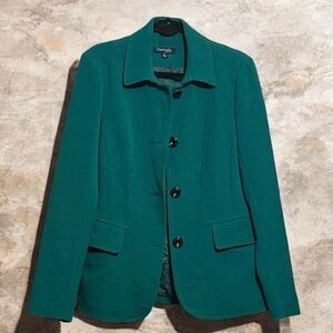 Chadwick’s Teal Button-Up Blazer SZ M